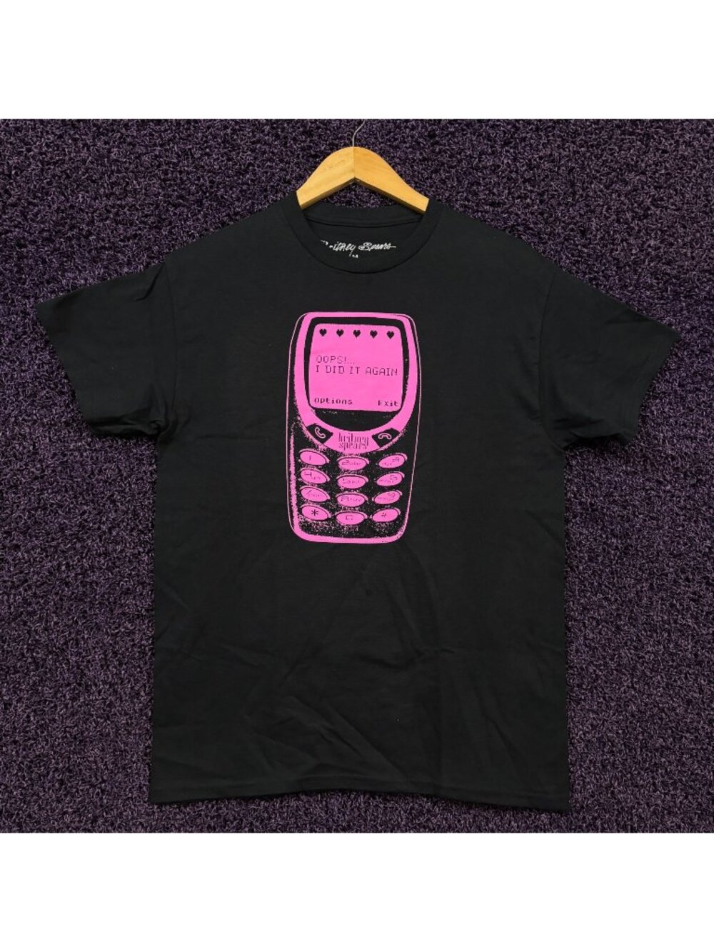 Britney Spears Oops I Did It Again Cellular Phone T-Shirt M